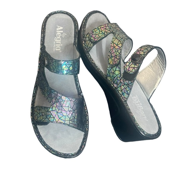 Alegria Camile TectonicIridescent Comfort Slip ResistantSandal size 42(11.5)